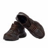 Pantofi sport dama 6102 ciocolata combinat