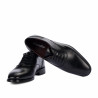 Men stylish, elegant shoes 9007 black