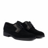 Men casual shoes 9006 black velour
