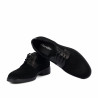 Men casual shoes 9006 black velour