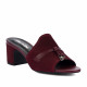 Women sandals 1367 bordo velour