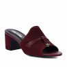 Women sandals 1367 bordo velour