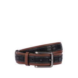 Curea barbati 18b croco negru+maro