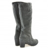 Women knee boots 3258 antracit velour