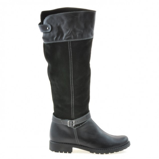 Women knee boots 3225 black combined