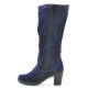 Women knee boots 3258 indigo velour