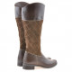 Women knee boots 3293 cafe combined