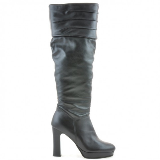 Women knee boots 1118 black