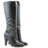 Women knee boots 1119 patent black