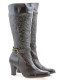 Women knee boots 017 crep patent cafe