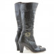 Women knee boots 017 cafe piton