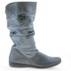 Women knee boots 257 gray pearl
