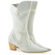Women knee boots 298 croco beige