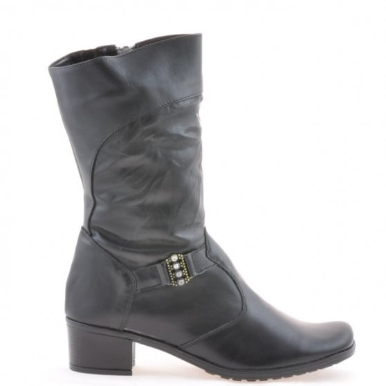 Women knee boots 261 black+crep black