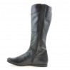 Women knee boots 245 black+crep black
