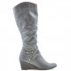 Women knee boots 230 gray