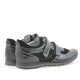 Pantofi sport barbati 712 lac negru+negru velur 