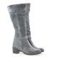 Women knee boots 3260 gray combined