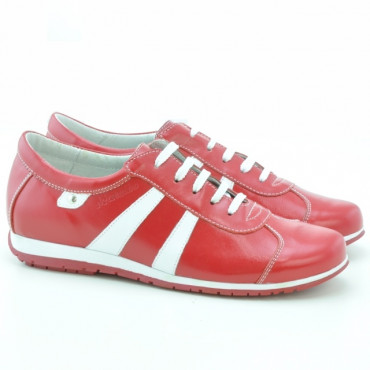 Pantofi sport dama 695 rosu+alb