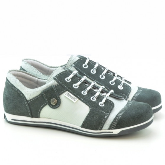 Women sport shoes 143-1 bufo gray+white
