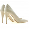 Women stylish, elegant shoes 1246 patent beige