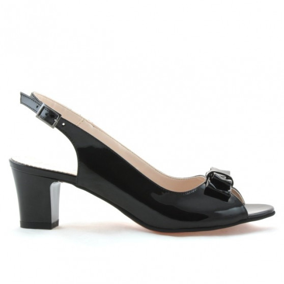 Women sandals 1251 patent black
