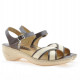 Women sandals 501 brown+beige