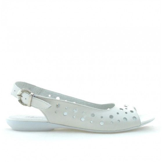 Sandale dama 5020 alb sidef