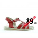 Small children sandals 53c patent red satinat