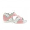 Small children sandals 09c pink+white