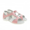 Small children sandals 09c pink+white