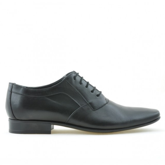 Men stylish, elegant shoes 798 black