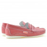 Women loafers, moccasins 661 red coral