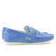 Women loafers, moccasins 661 blue
