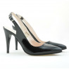 Women sandals 1249 patent black 