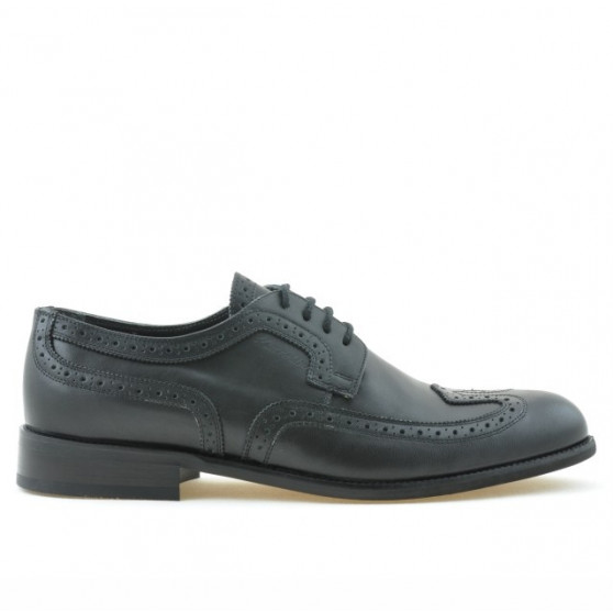 Men stylish, elegant shoes 799 black