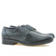 Men stylish, elegant shoes 731 black