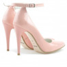 Women stylish, elegant shoes 1247 patent pink
