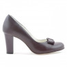Women stylish, elegant shoes 1245 bordo