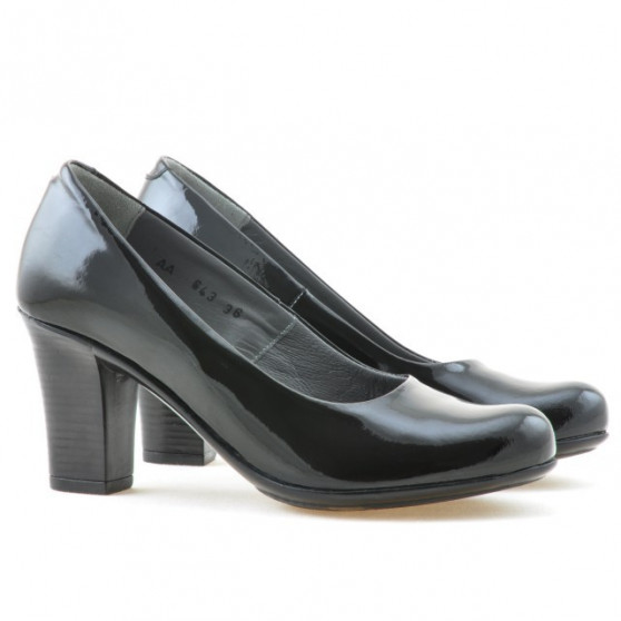 Women stylish, elegant, casual shoes 643 patent black