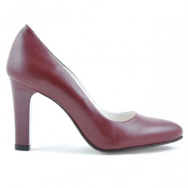 Women stylish, elegant shoes 1243 grena