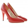 Women stylish, elegant shoes 1244 patent red satinat
