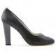 Women stylish, elegant shoes 1214 croco purple