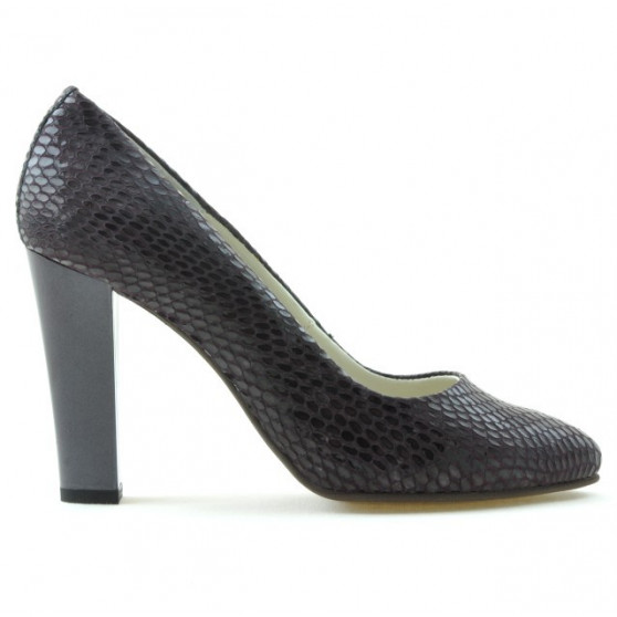 Pantofi eleganti dama 1214 croco mov