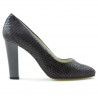 Women stylish, elegant shoes 1214 croco purple