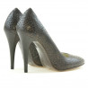 Women stylish, elegant shoes 1241 croco brown
