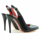 Women sandals 1235 patent black