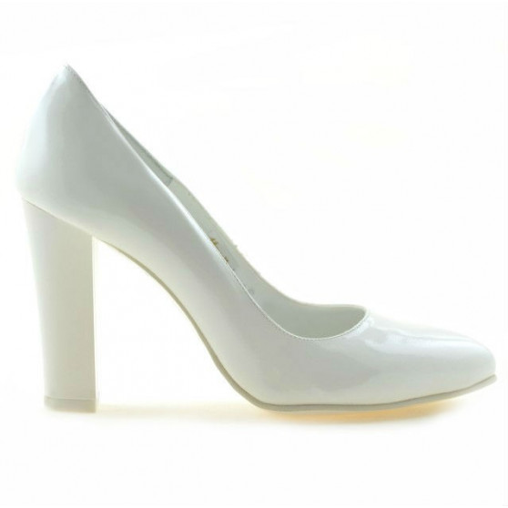 Pantofi eleganti dama 1214 lac alb