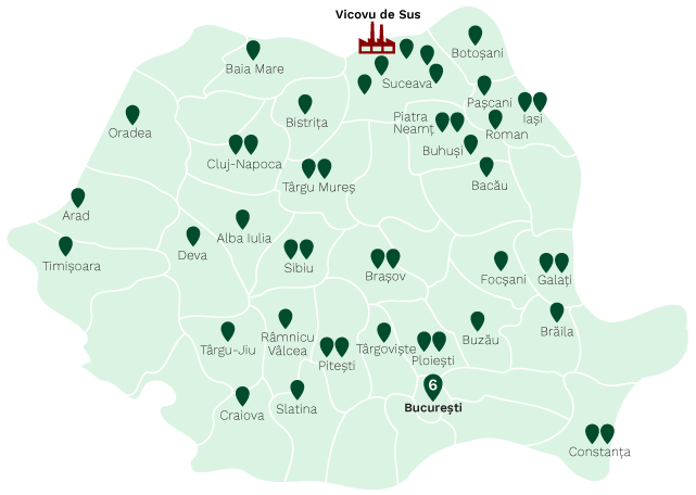 Marelbo stores network map